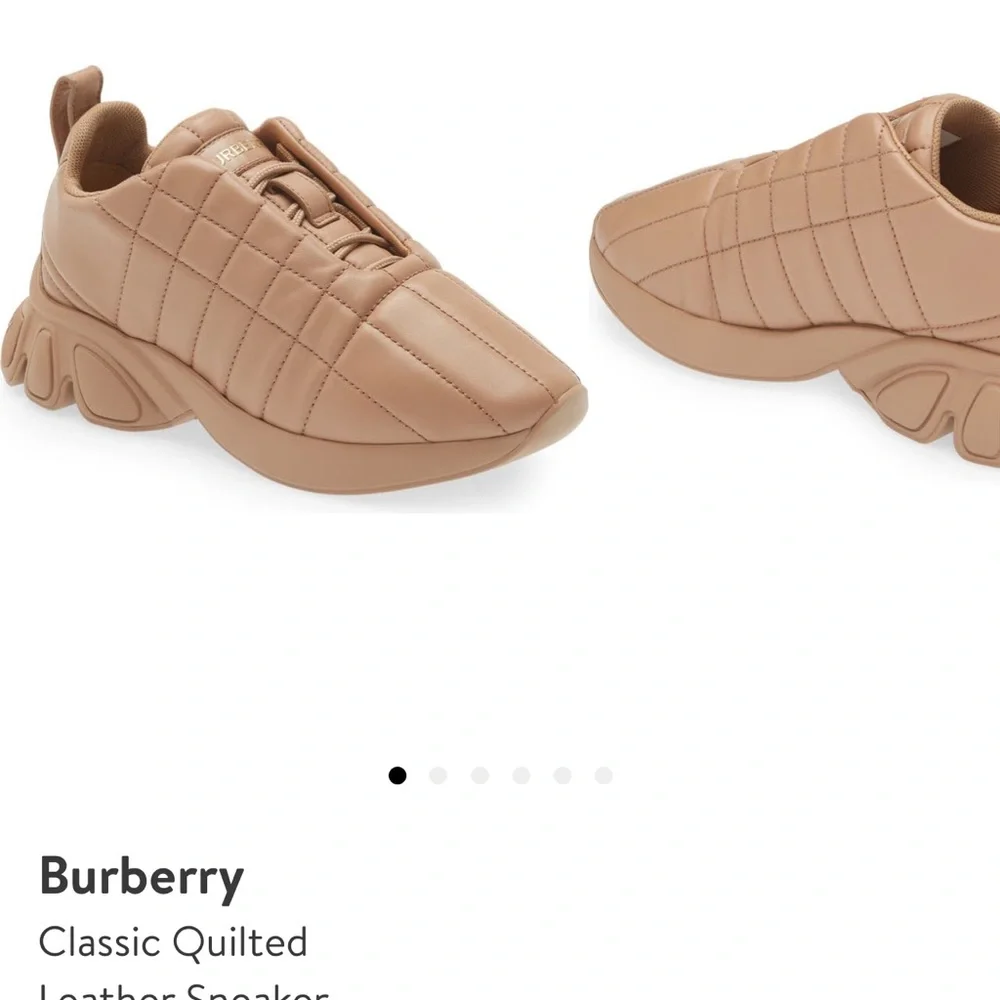 Burberry classic quilted leather sneakers - Picture 5 of 11